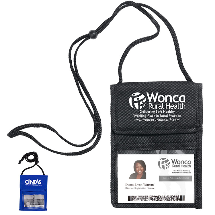 Networker Non-Woven Econo 5 Function Tradeshow Badgeholder and Neck Wallet