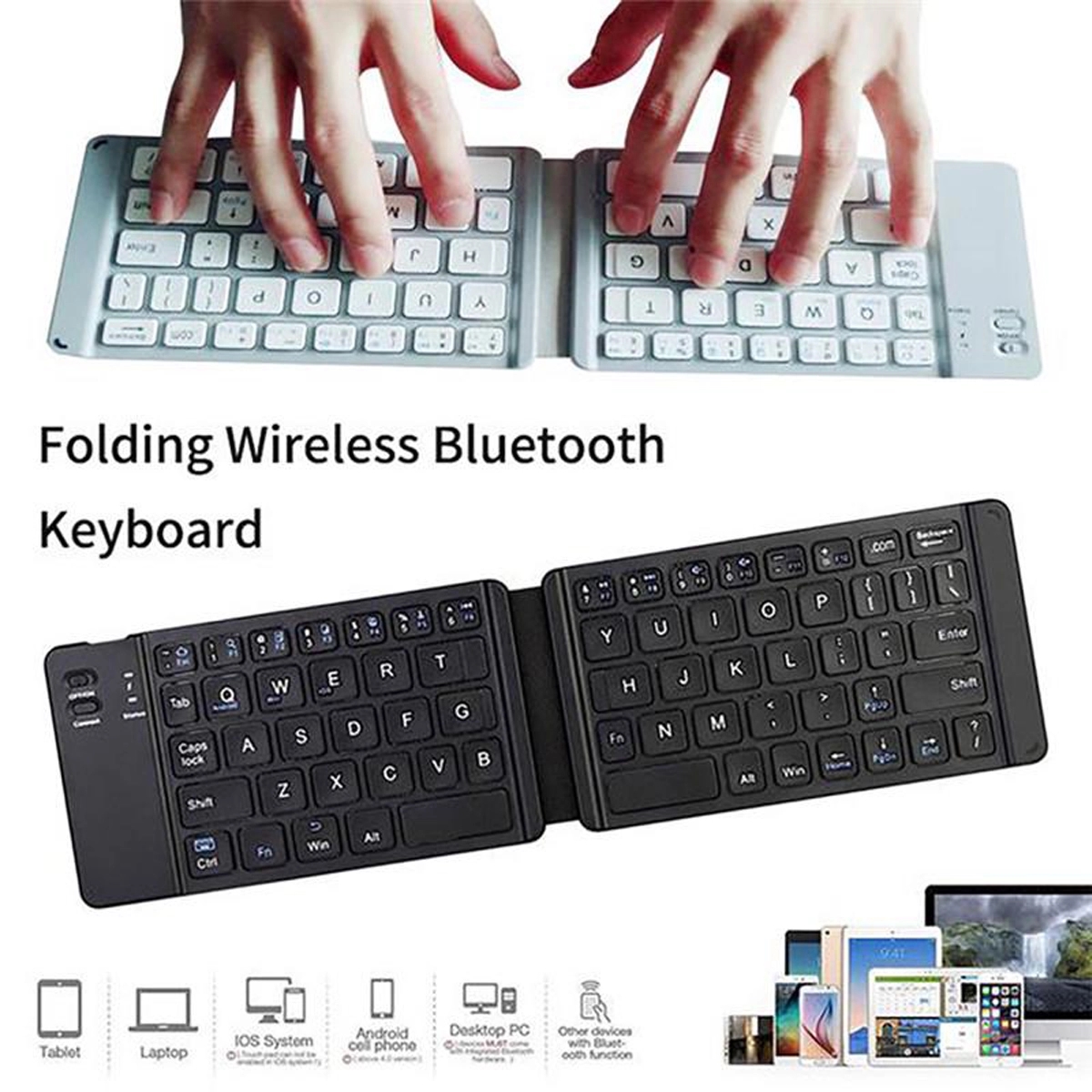 Wireless Folding Bluetooth Keyboard 2