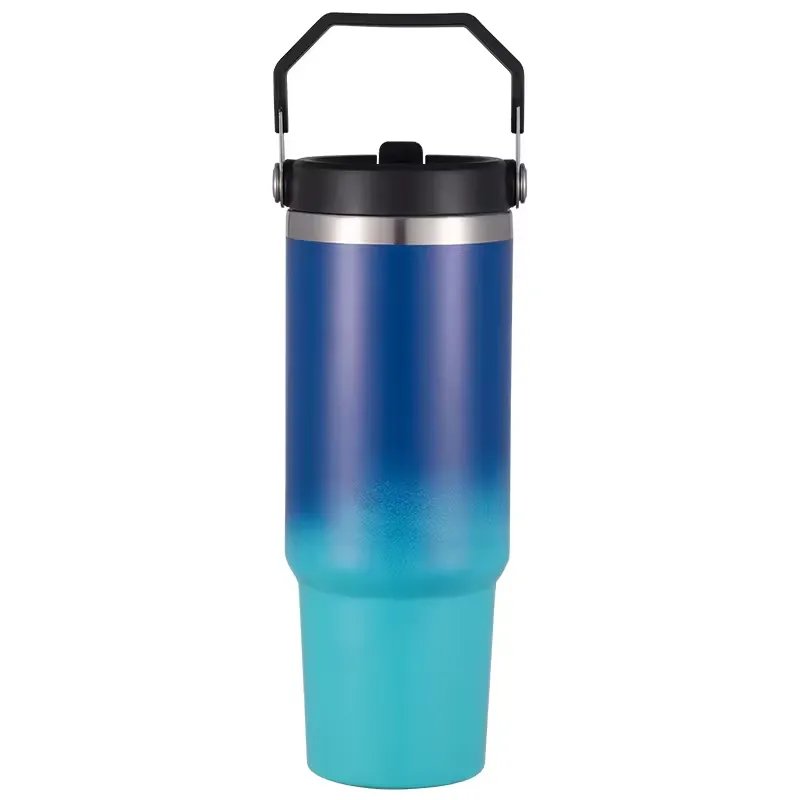 30 oz IceFlow Stainless Steel Tumbler with Straw 1