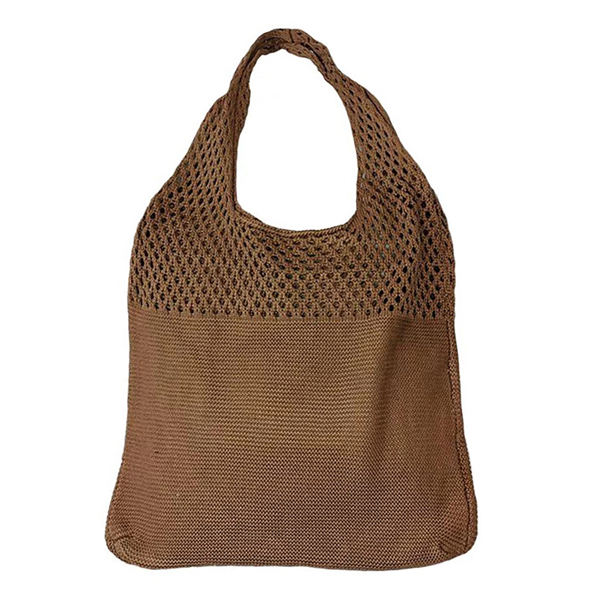 Portable Reusable Knitted Grocery Tote Bags, custom tote bag with logo imprint 4