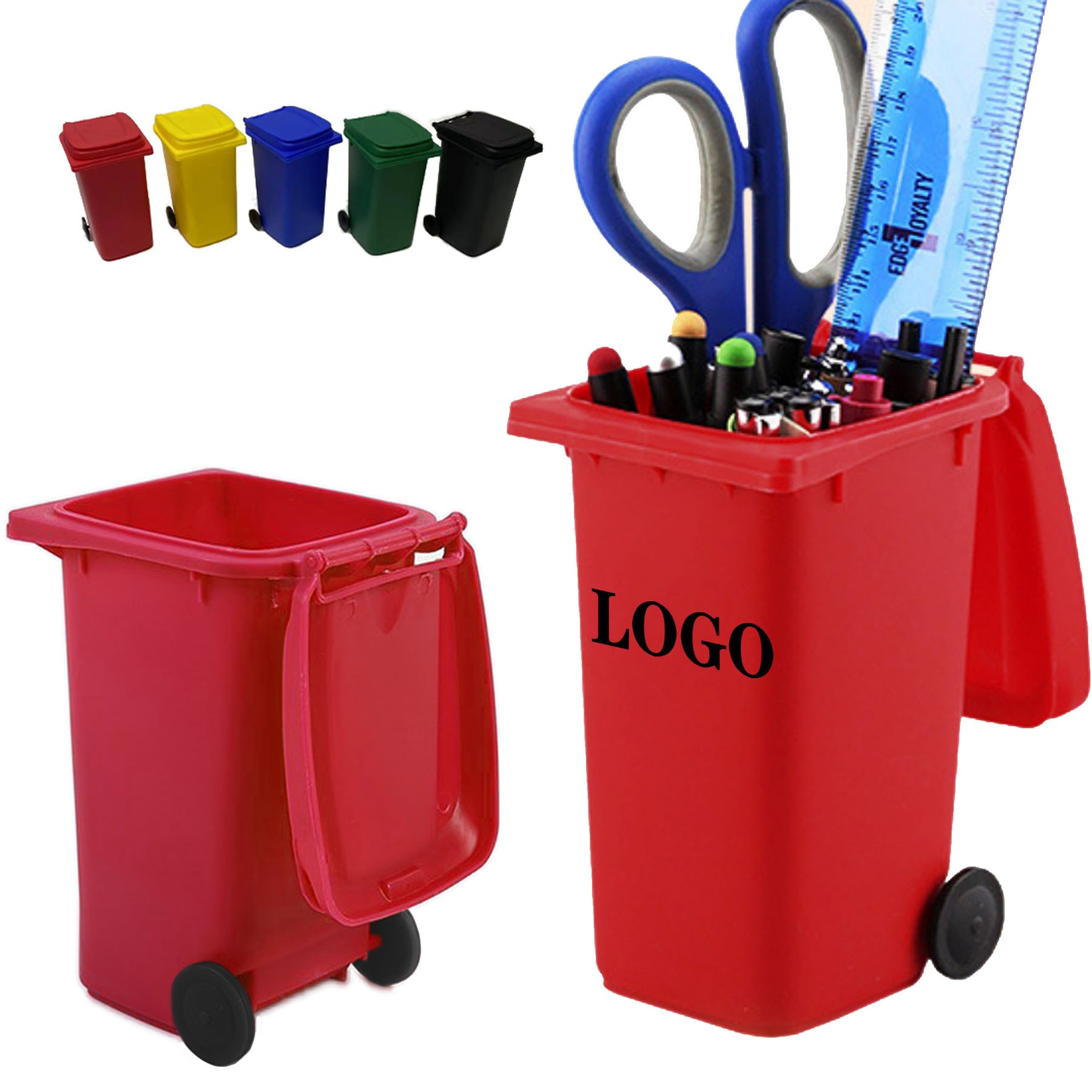 Mini Creative Recycling Trash Can Pen Holder 2