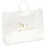 Aubrie™ - Gloss Shopper - White - Foil Print