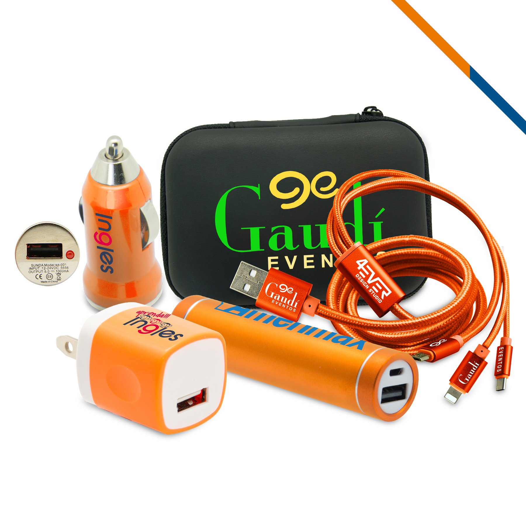 Lotus Charging Set (4 in 1 Set) 2000Mah 6