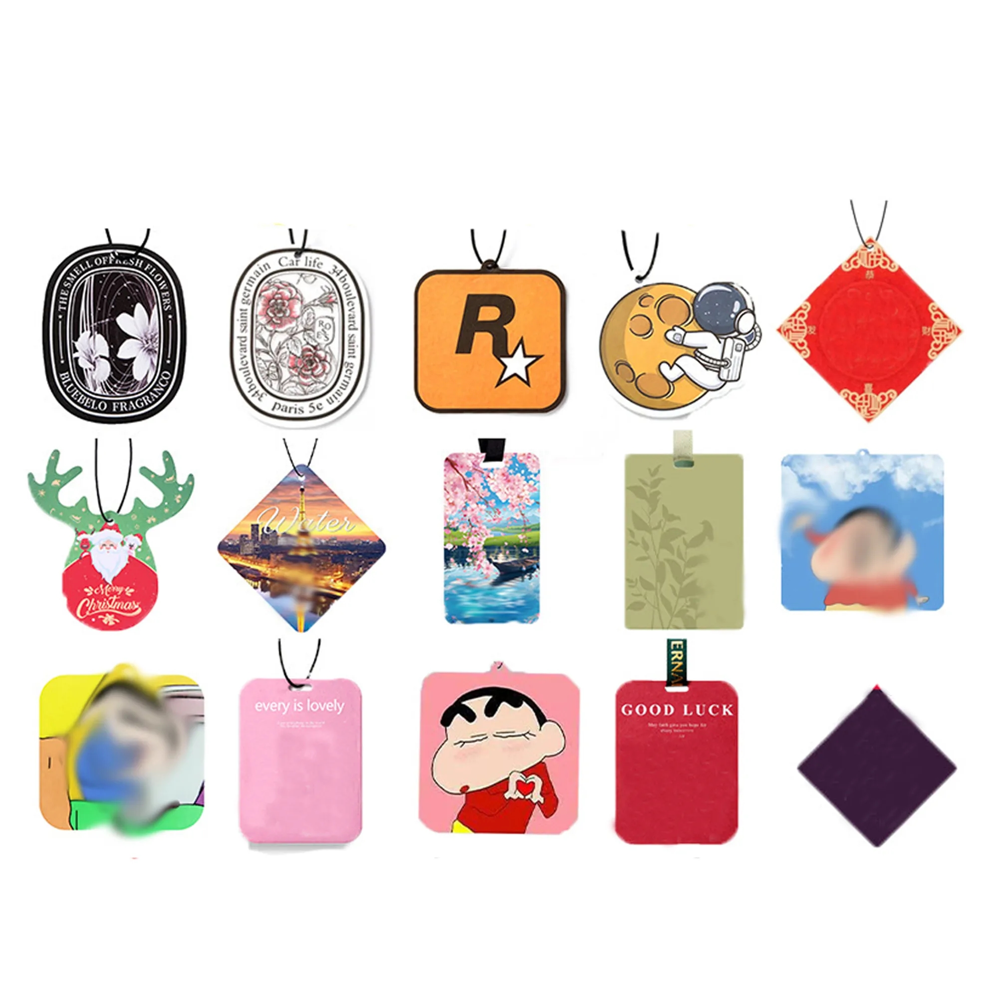 3" Hanging Aromatherapy Paper Car Freshener 5