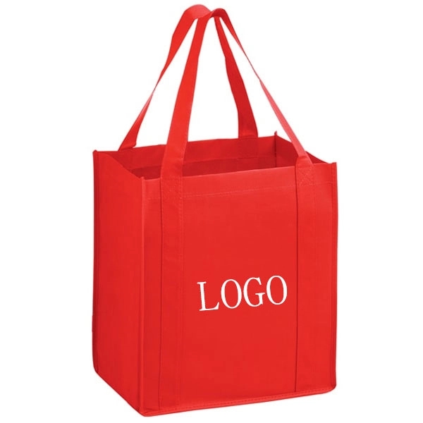 Large Non-Woven Grocery Tote Bags - 13W x 10 x 15H 14