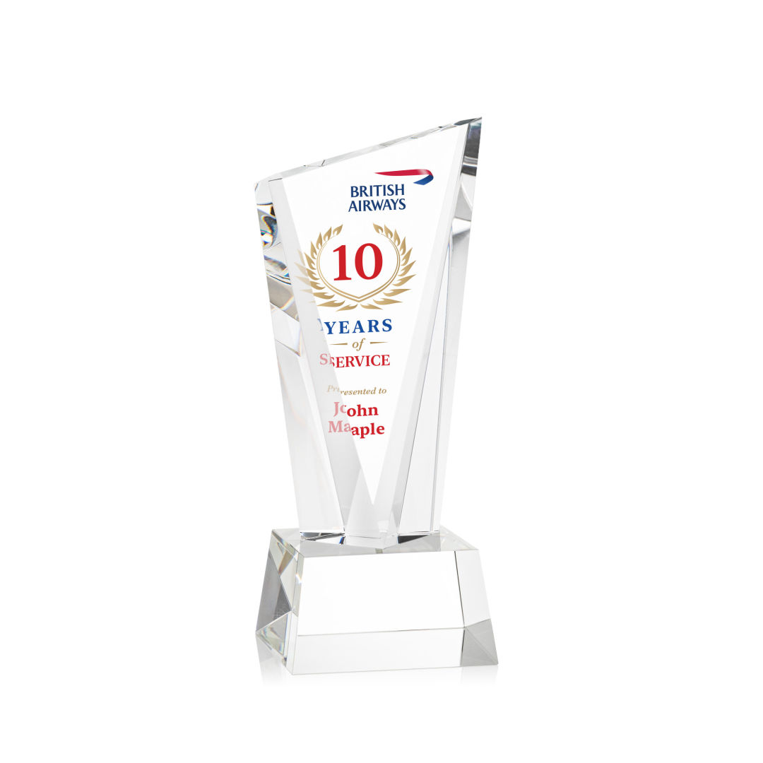 Plymouth VividPrint™ Award on Robson Base - Clear 10