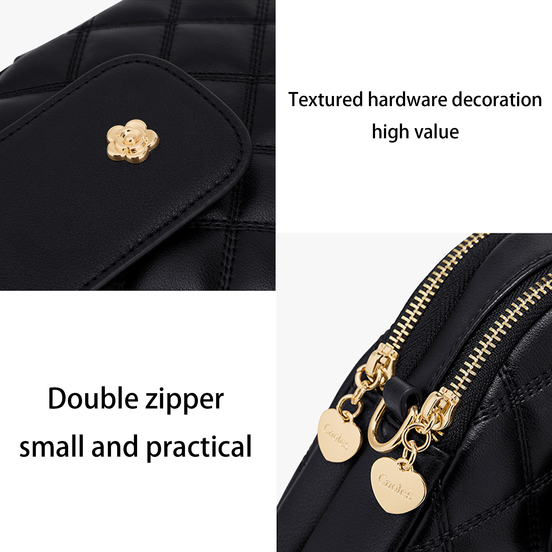 Genuine Leather Mini phone cross-body bag 4