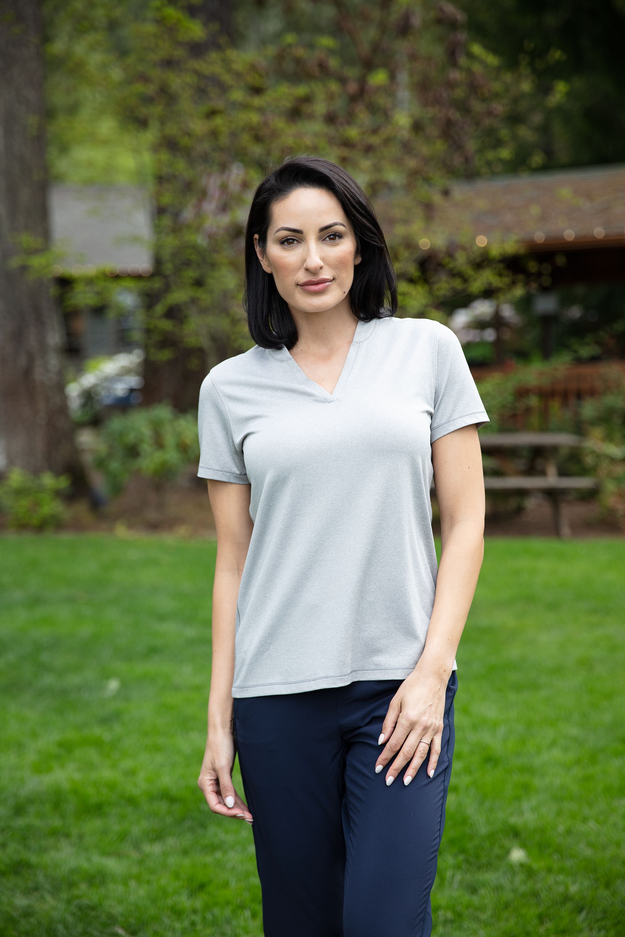 Cutter & Buck Forge Recycled Four-Way Stretch Heathered Womens Blade Top 80