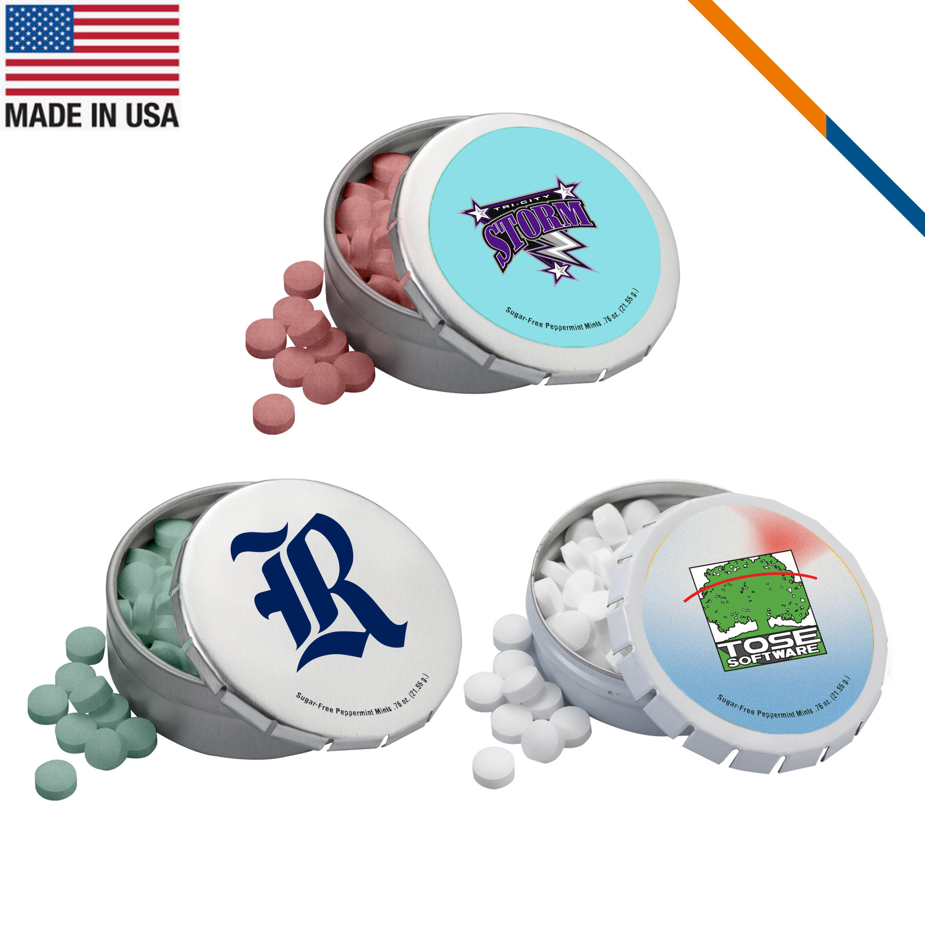 FreeChill Large Round Push Tin Mints 3