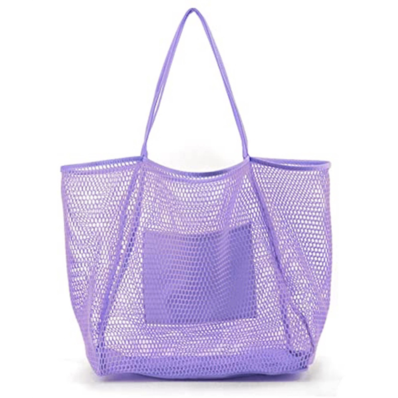 Mesh Beach Tote Womens Shoulder Handbag 7