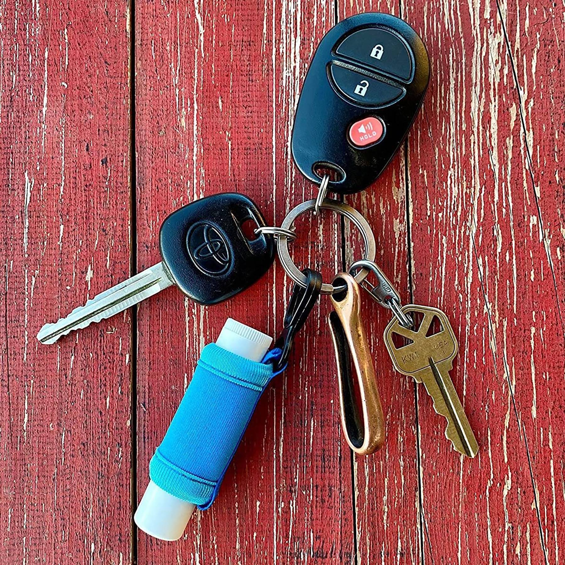 Lip Balm Sleeve Premium Neoprene with Key Chain Clip 3