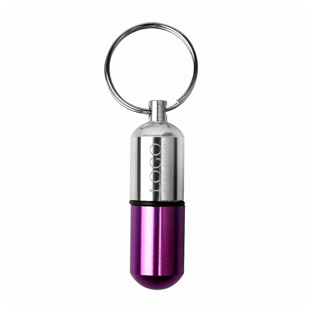 Custom Aluminium Pill Case Keychain 8