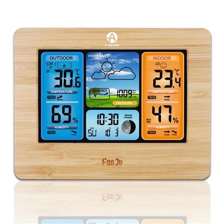 Wireless Weather Station Clock With Outdoor Sensor 2