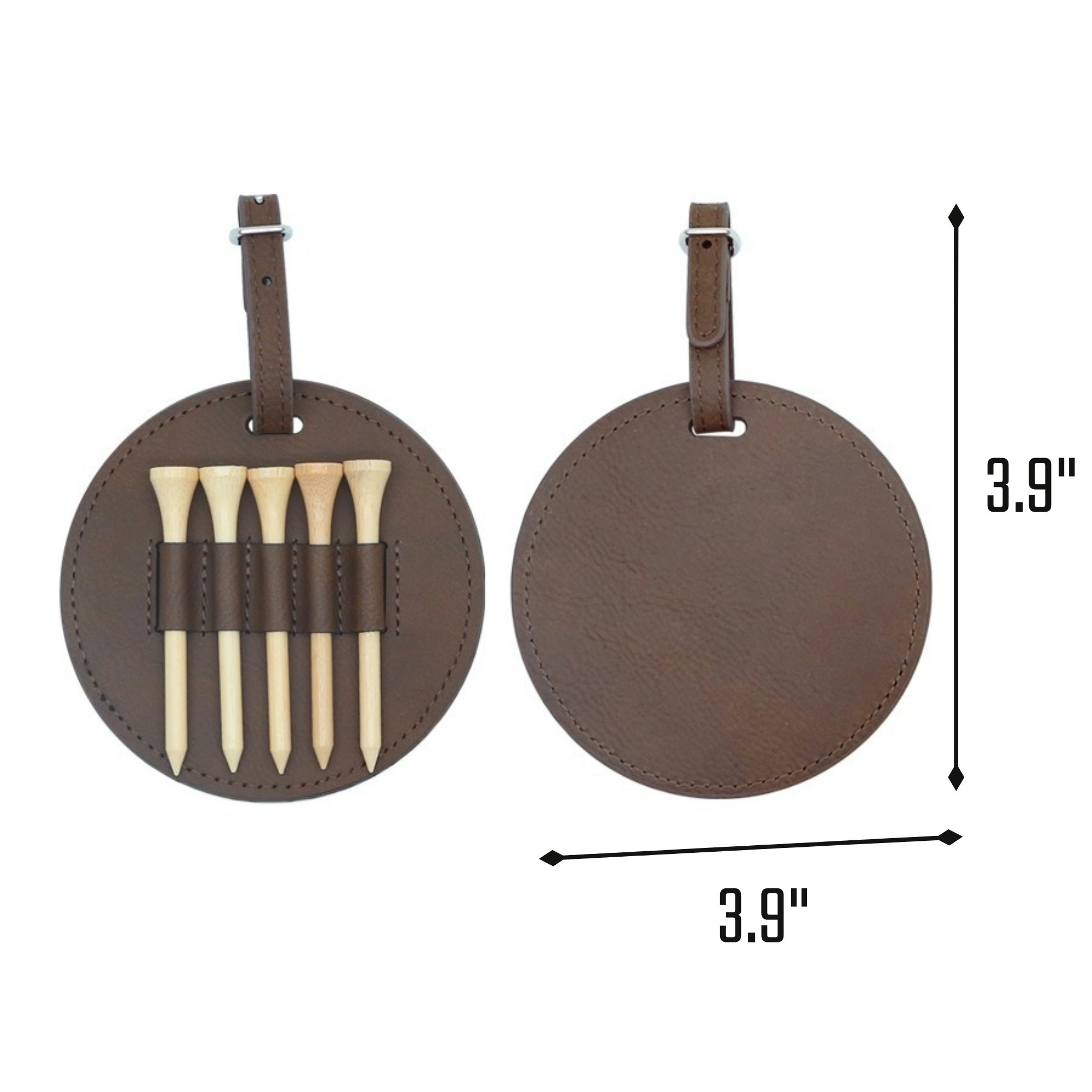 Golf Tee Holder With 5 Tees 5