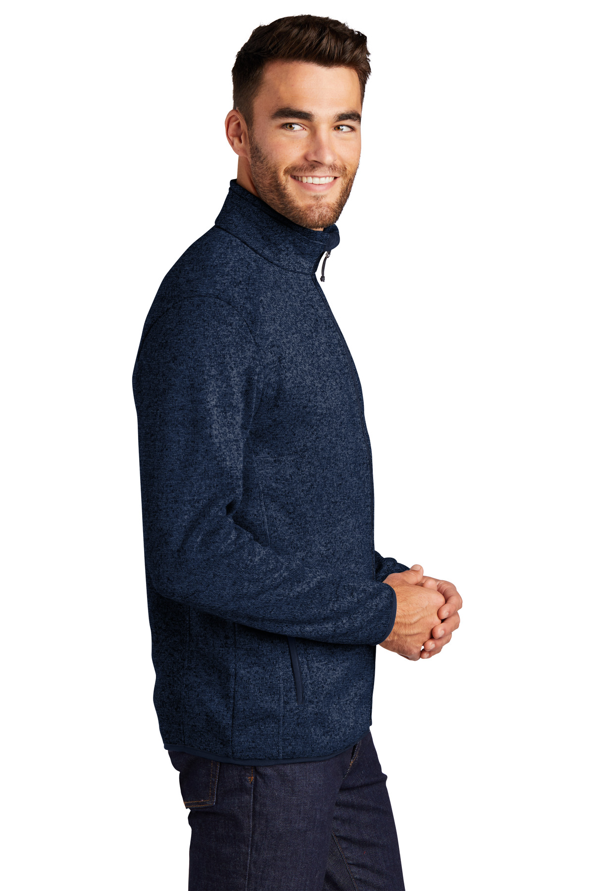 Port Authority Sweater Fleece Jacket. F232 29