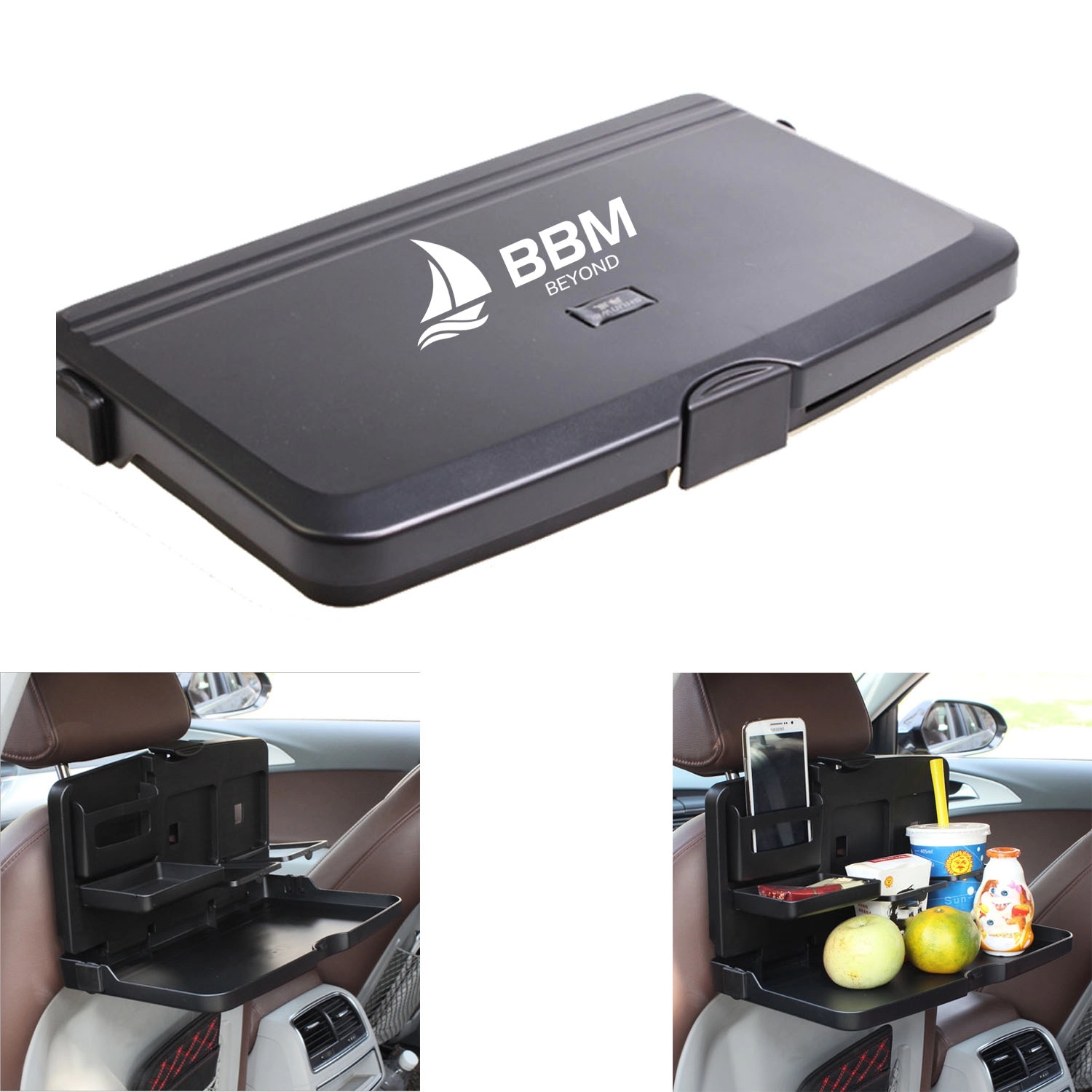 Foldable Car Seat Back Tray 2