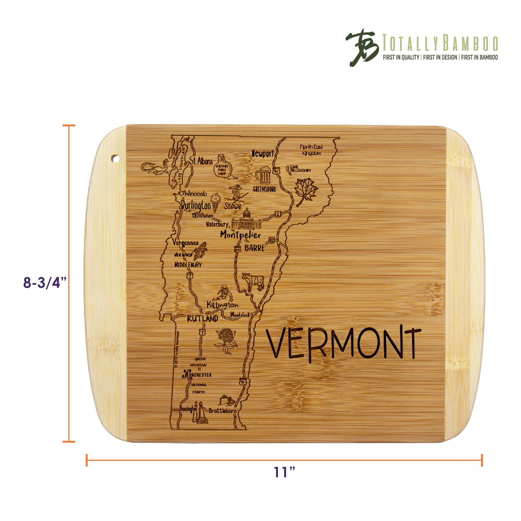 A Slice of Life Vermont Serving & Cutting Board 6
