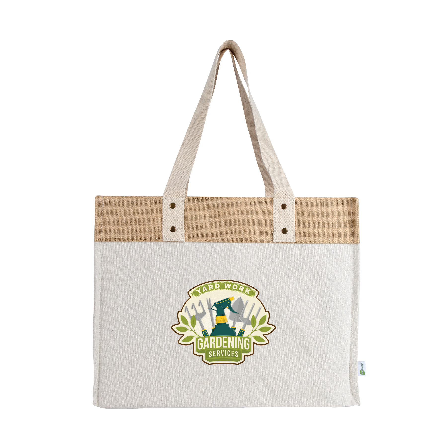 Sophia Canvas Tote With Jute Trim 4