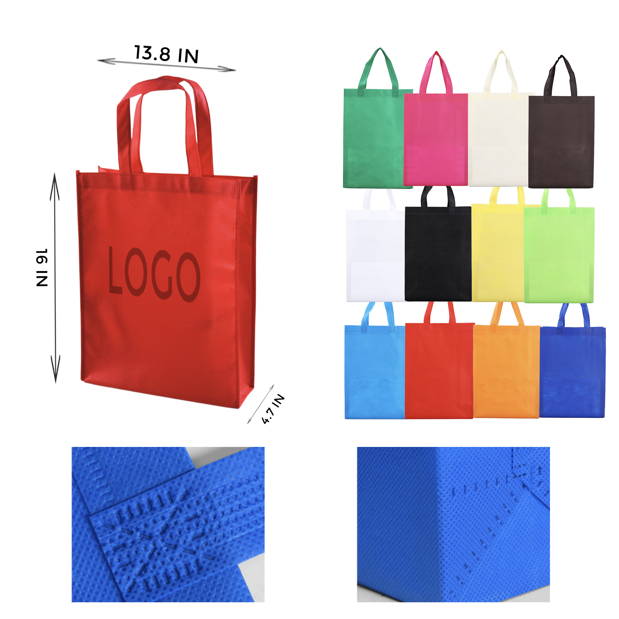 MOQ 10 PCS Versatile Vertical Non Woven Bag 1