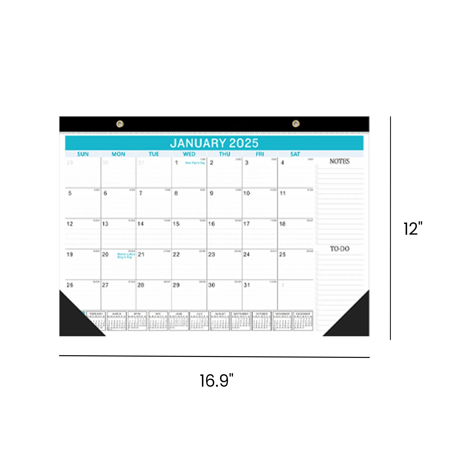 2025 Dynamic Countdown Wall Calendar 12" x 16.9" 1