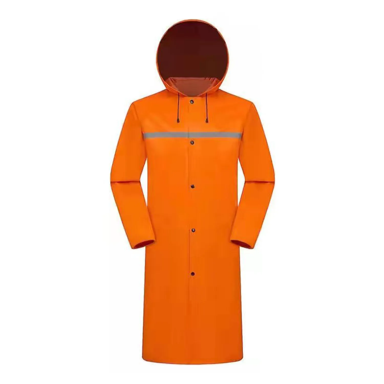 Long Hooded Waterproof Raincoat Poncho 5