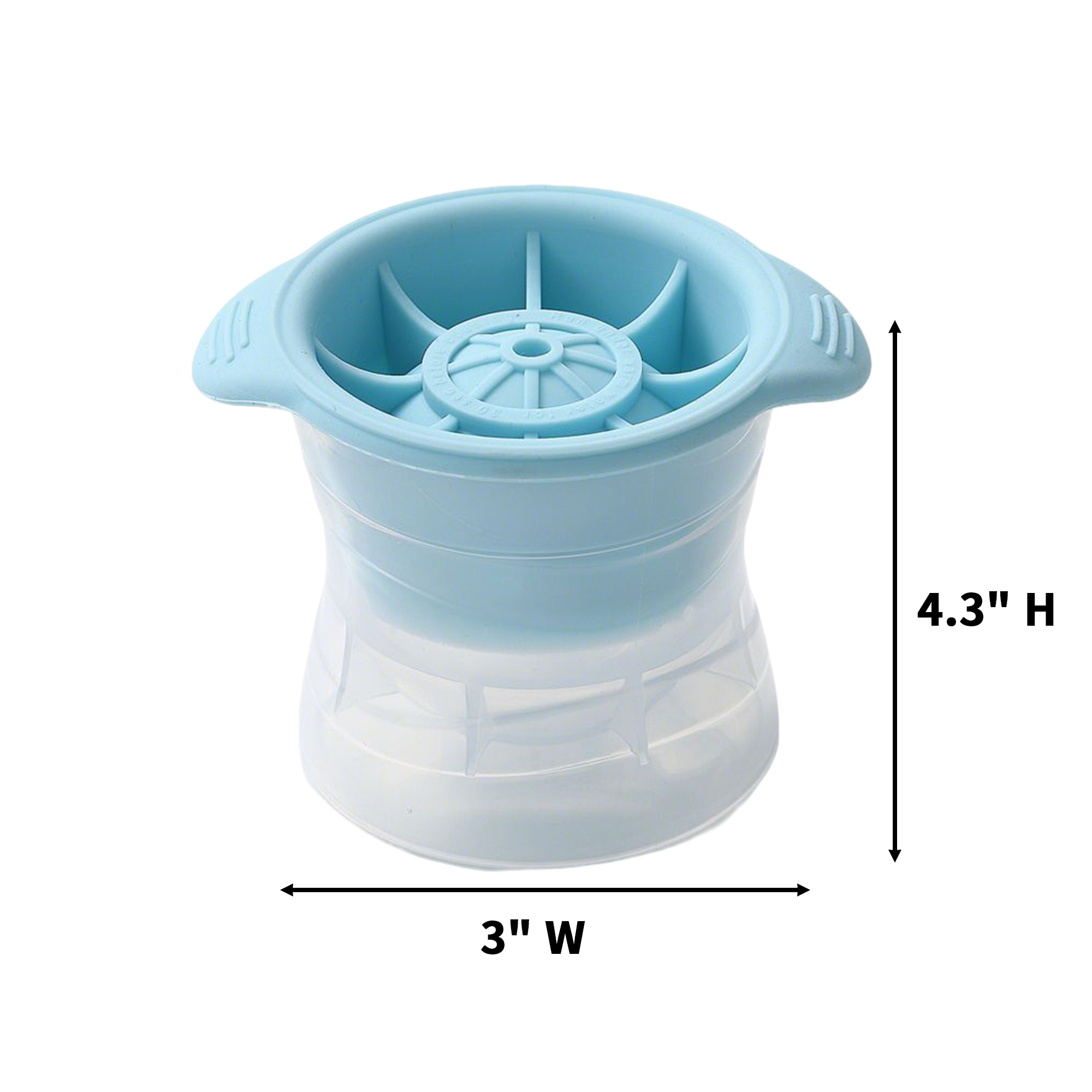 Silicone Ice Ball Mold 2.5" With Lid 5