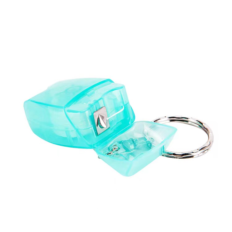 Nylon Tooth-Shaped Dental Floss Keychain 2
