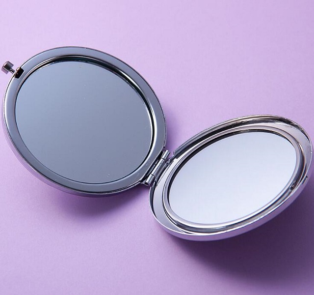 Crystal Metal Frame Pocket Mirror 5