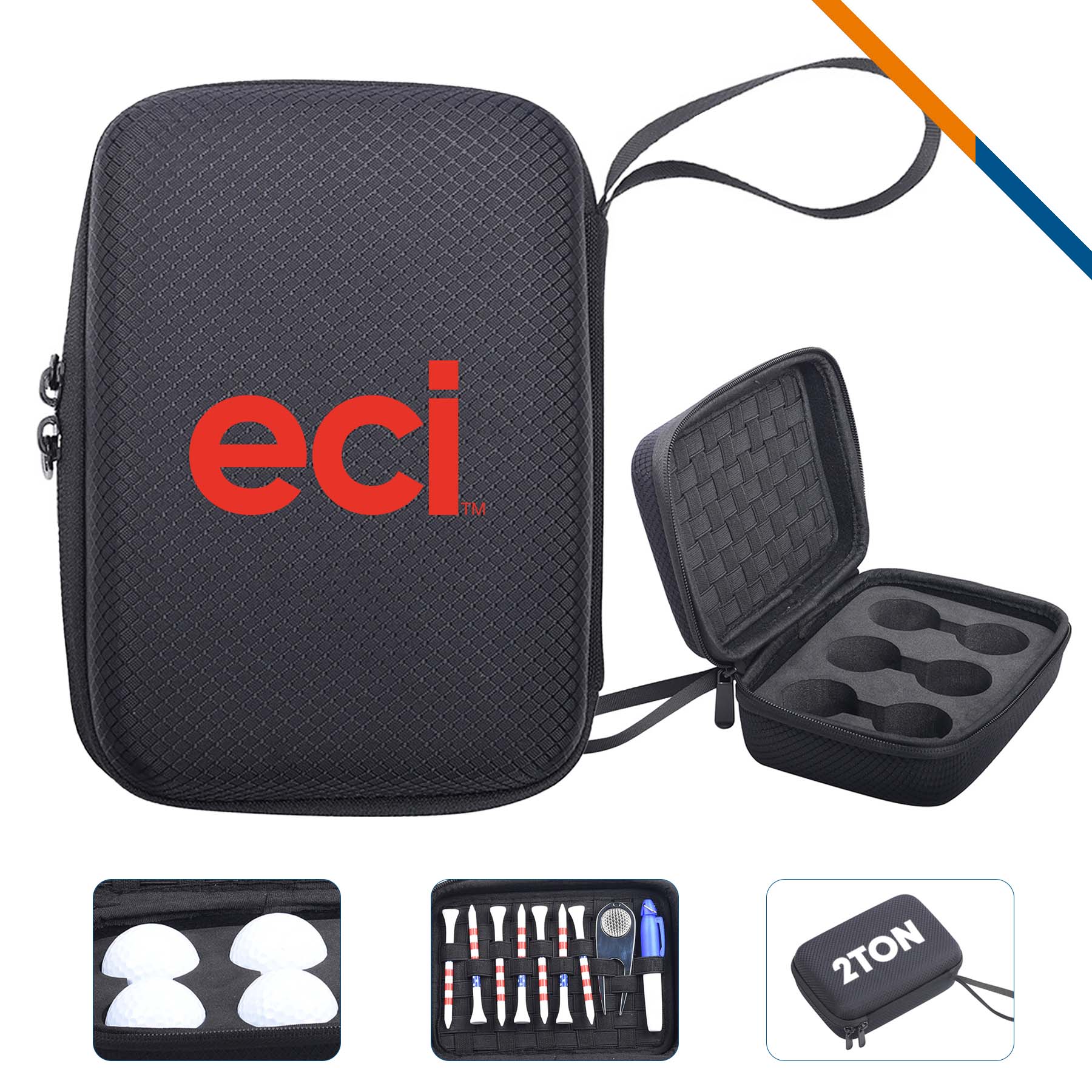 Sakix 3in1 EVA Golf Ball Bag 3