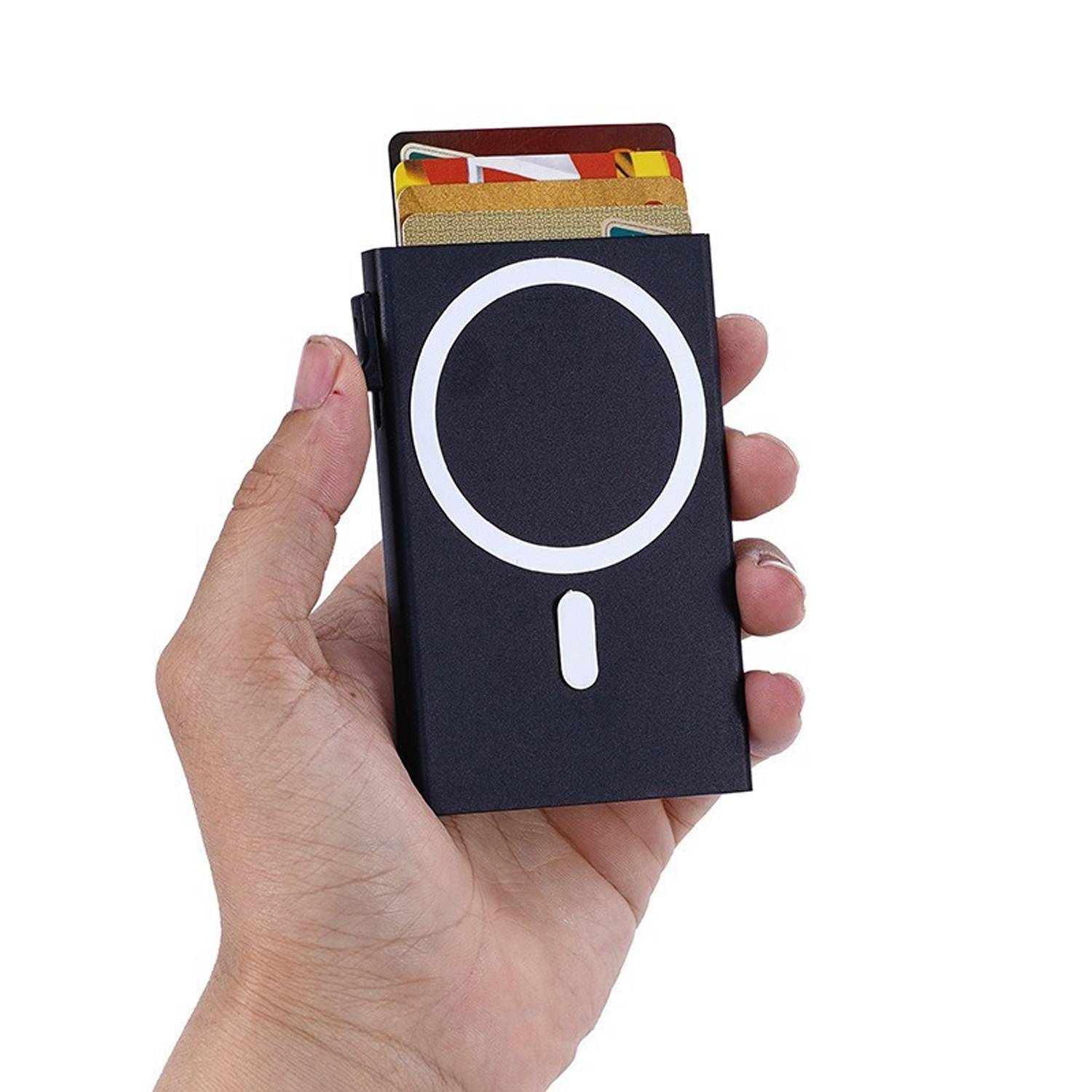 Aluminum Magnetic Phone Card Wallet 8