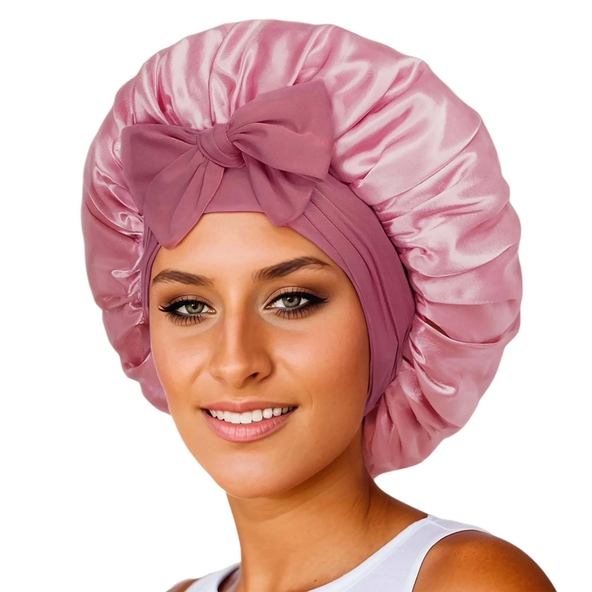 MOQ 50 Satin Hair Protection Sleep Cap 1