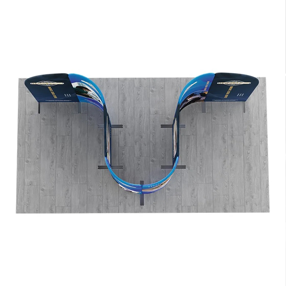 13ft Magnetic Modular Fabric Displays - Curved Shape 13
