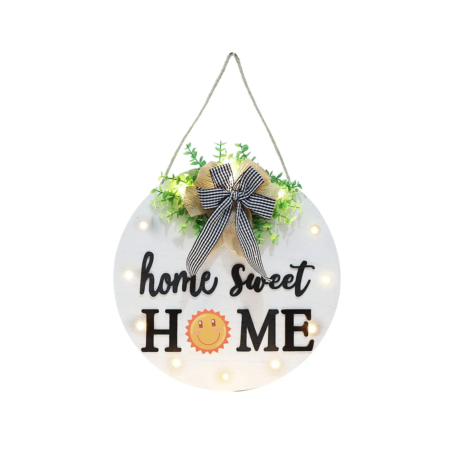 Wooden Sunflower Sign Tag With Led Light 3
