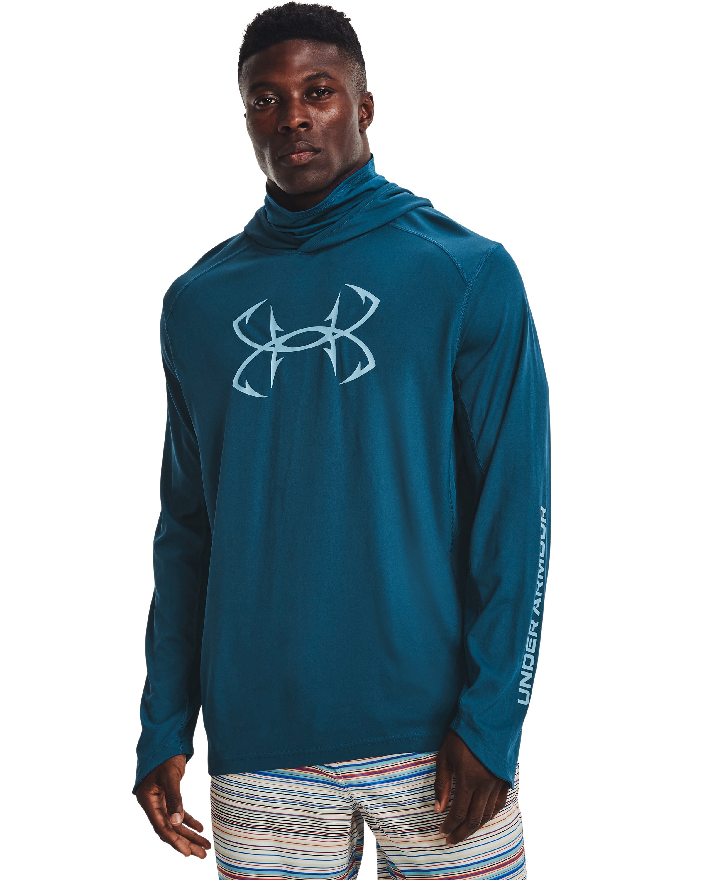 Men's UA Iso-Chill Hook Gaiter Hoodie, custom hoodie or sweatshirt with logo imprint 2
