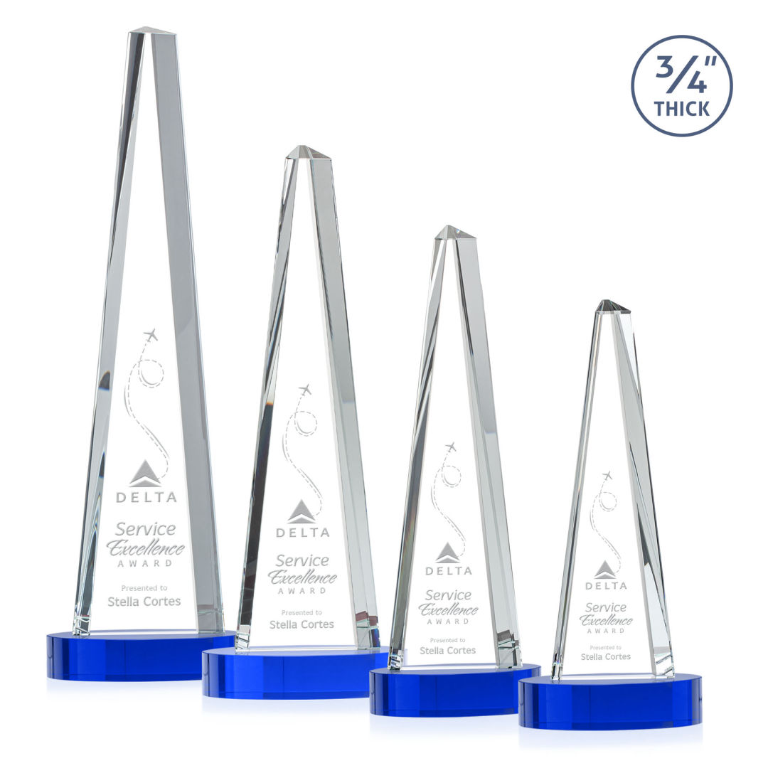 Majestic Tower Award on Alberton Base - Blue 5