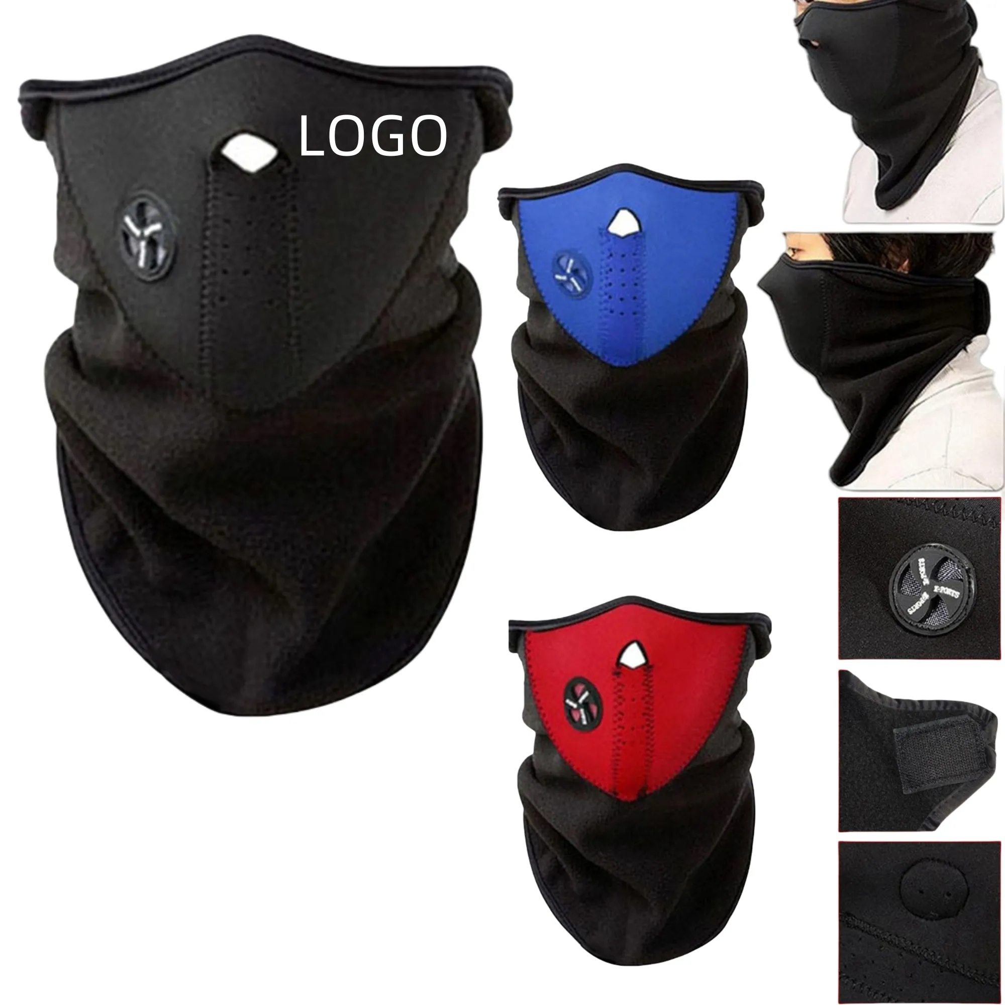 Wind-Resistant Ski Neck Gaiter Mask 2