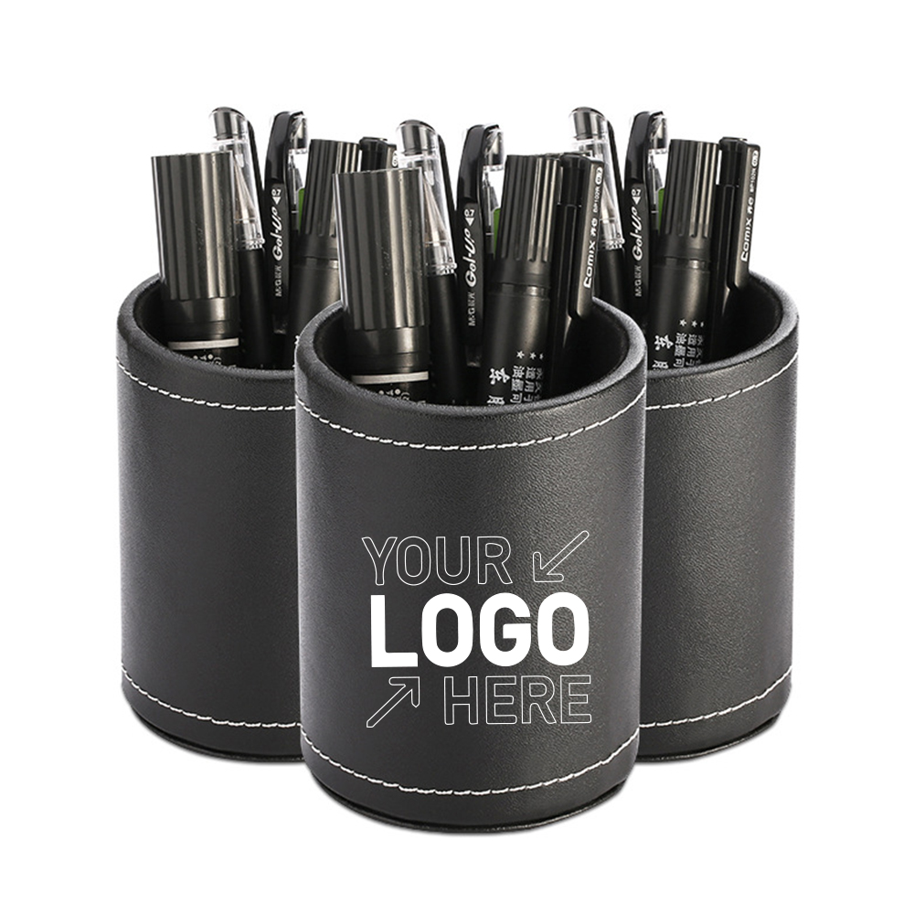 Leather Round Pen Holder 3