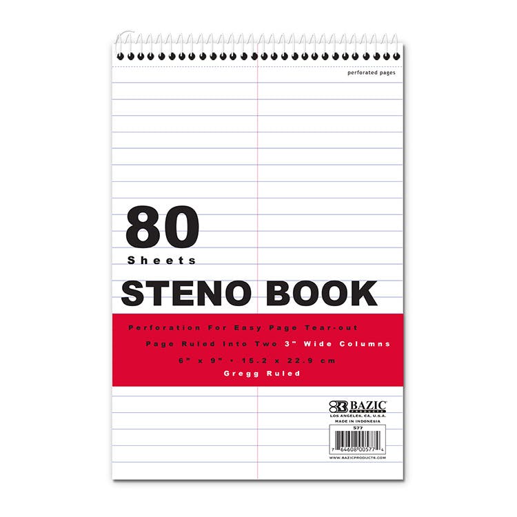 Gregg Ruled Steno Notebook - 80 Sheets 2
