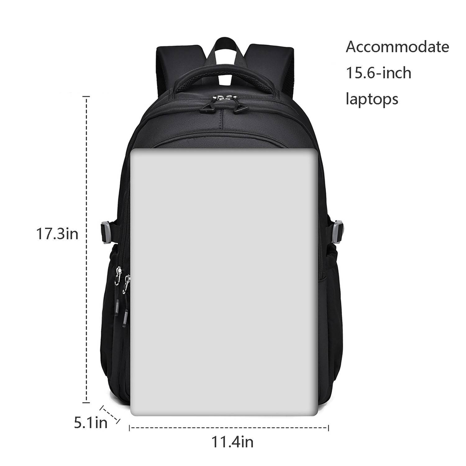 Large Capacity Polyester Laptop Backpack 9