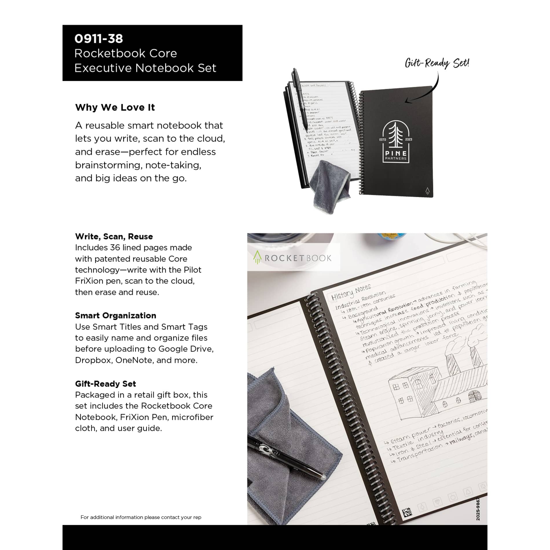 Rocketbook Core Executive Notebook Set 46