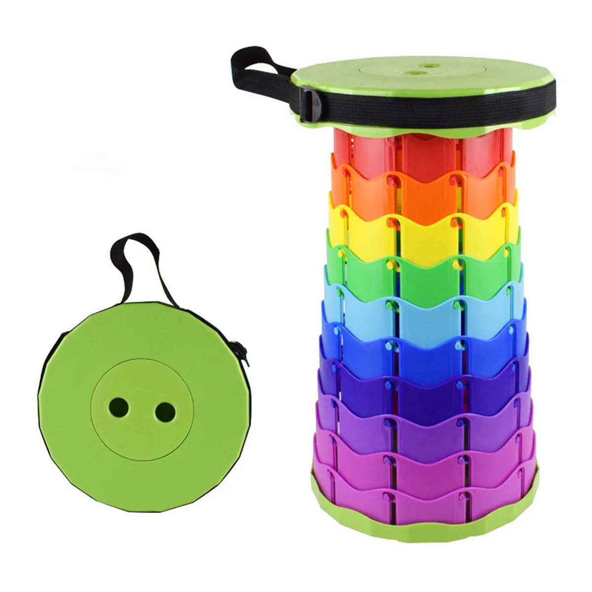 Outdoor Portable Simple Telescopic Folding Stool 4