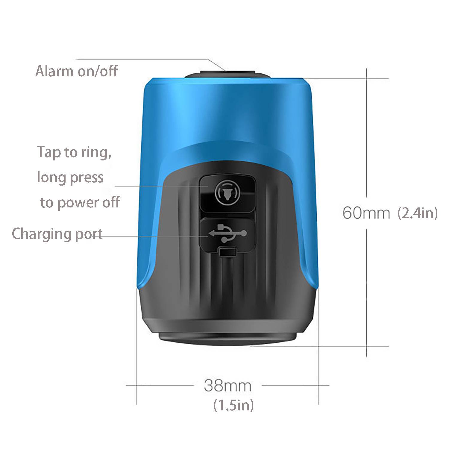 125dB Anti Theft Bicycle Electronic Alarm Horn 3