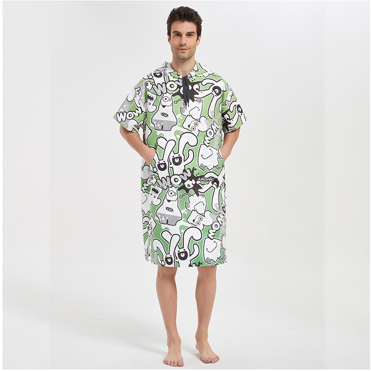 Microfiber Adult Surf Poncho Hooded Towel Poncho Towel Surf 2