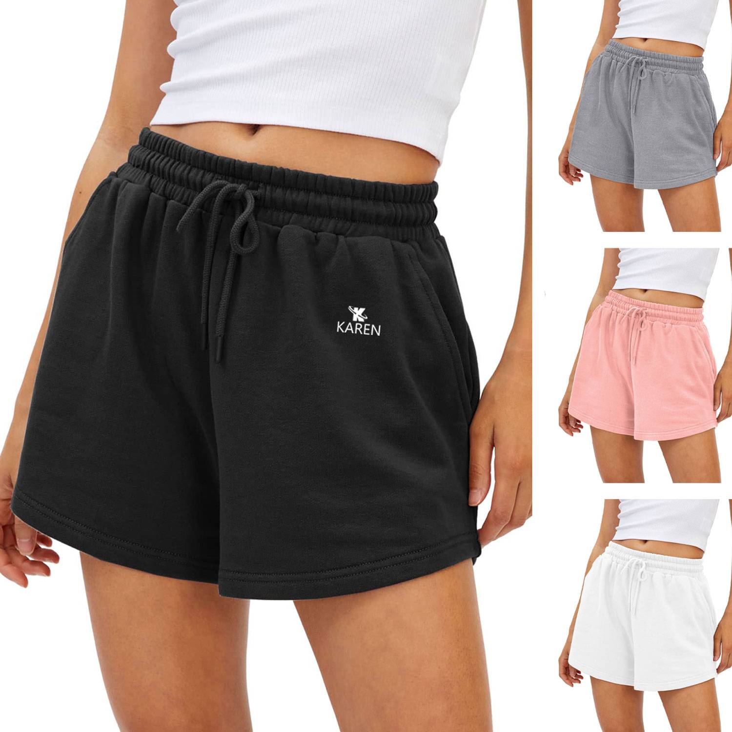 Casual Summer Womens Sweat Shorts 2