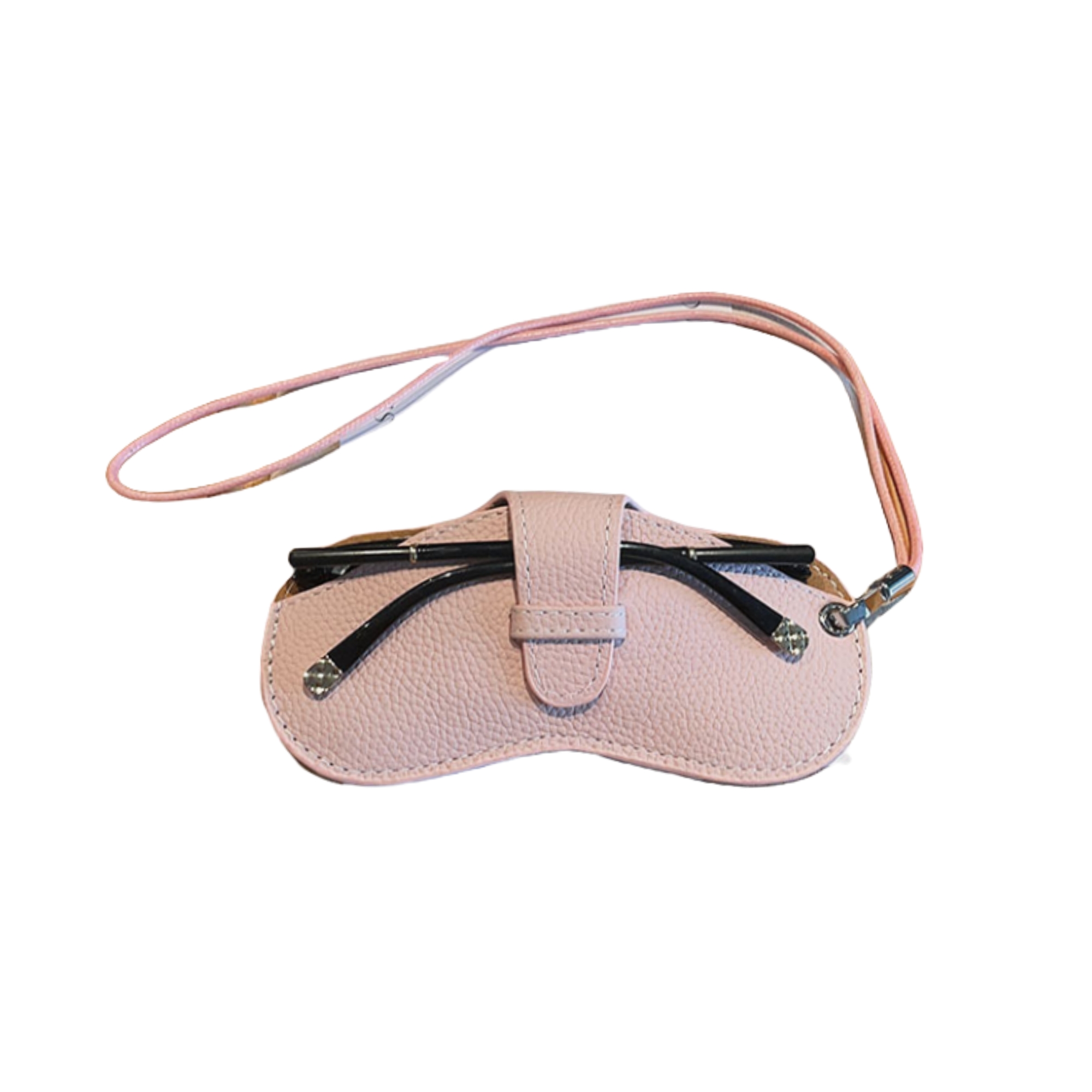 Soft Leather Sunglasses Pouch With Lanyard 4