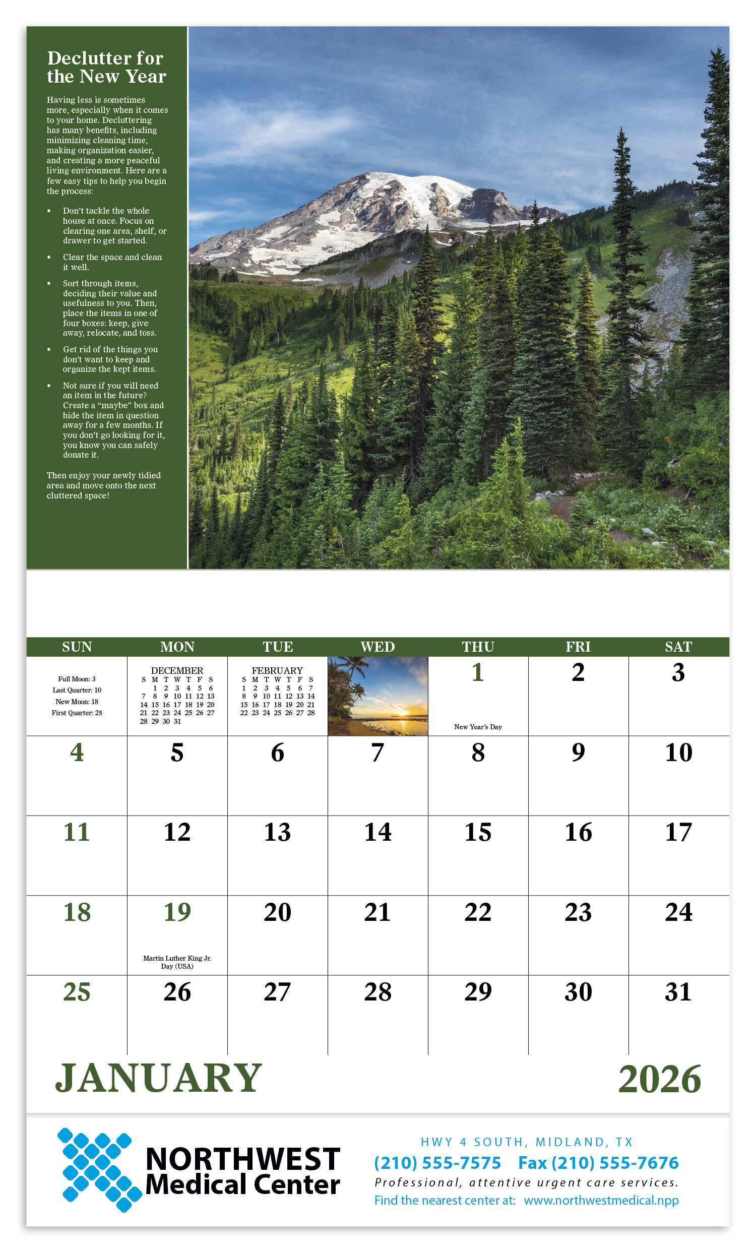 Good Value™ Healthy Living - Stapled Calendar 20