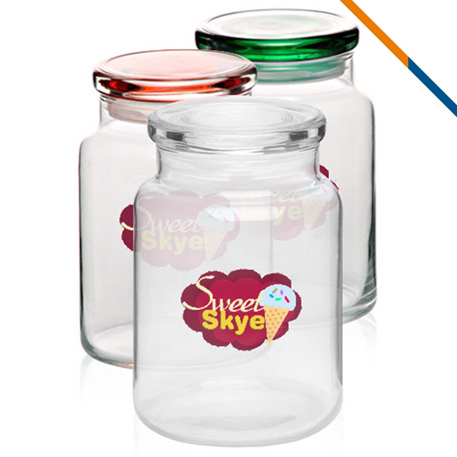 Mand Glass Candy Jars - 26 OZ. 10