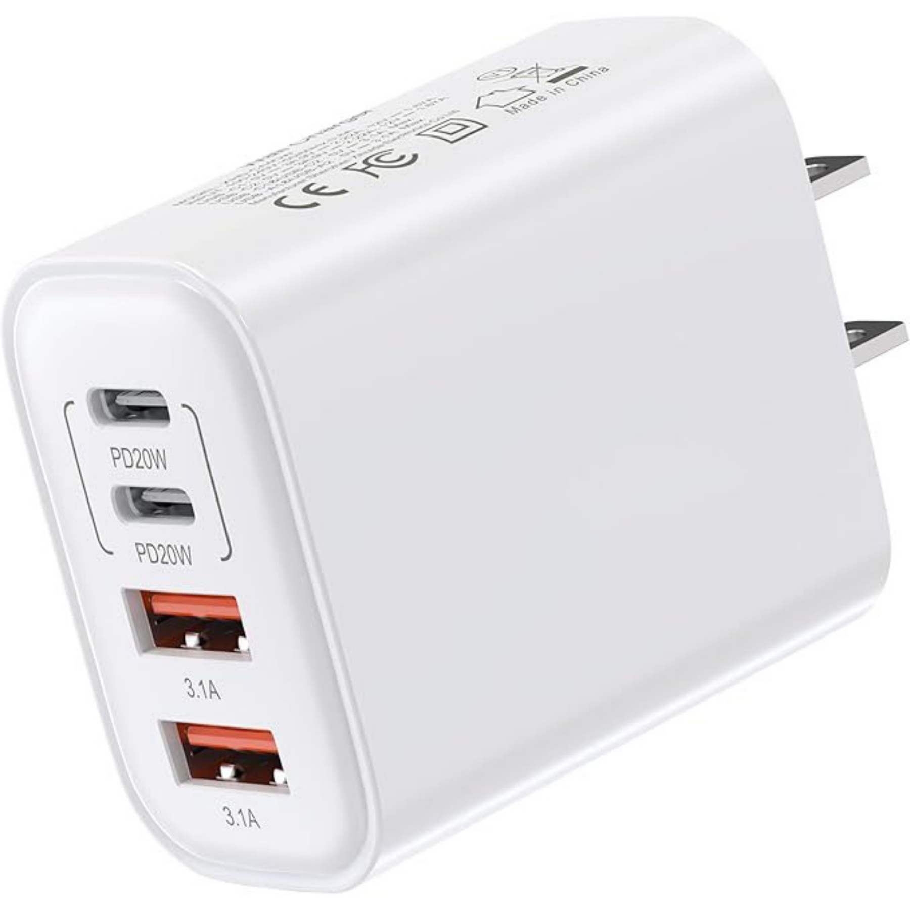 40W 4 Ports Fast Charging Block 8