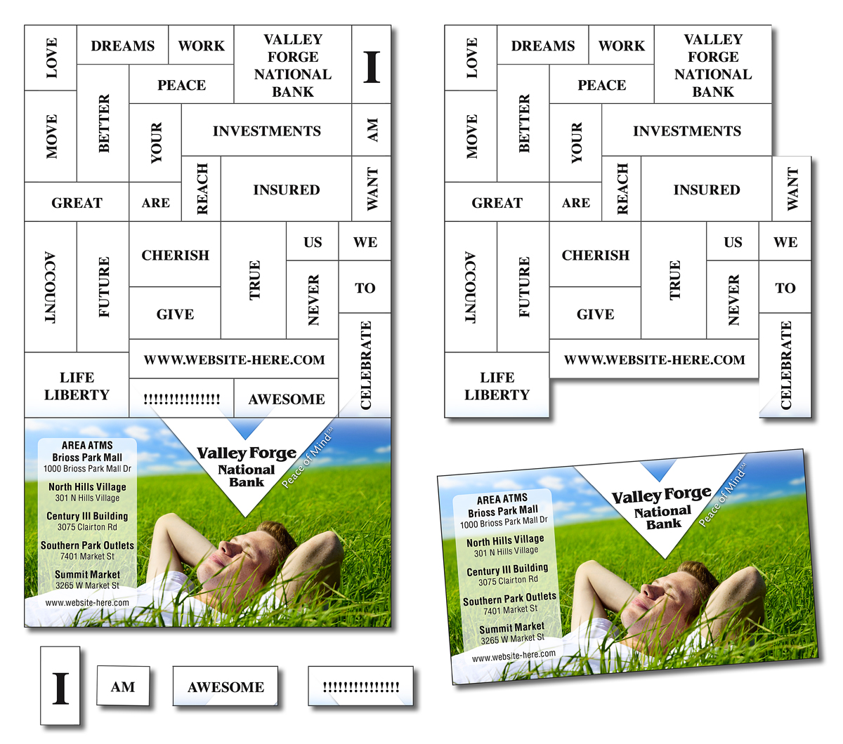 Magna-Phrase Magnet - 3.5x5.75 with Business Card Magnet - 30 mil. 2