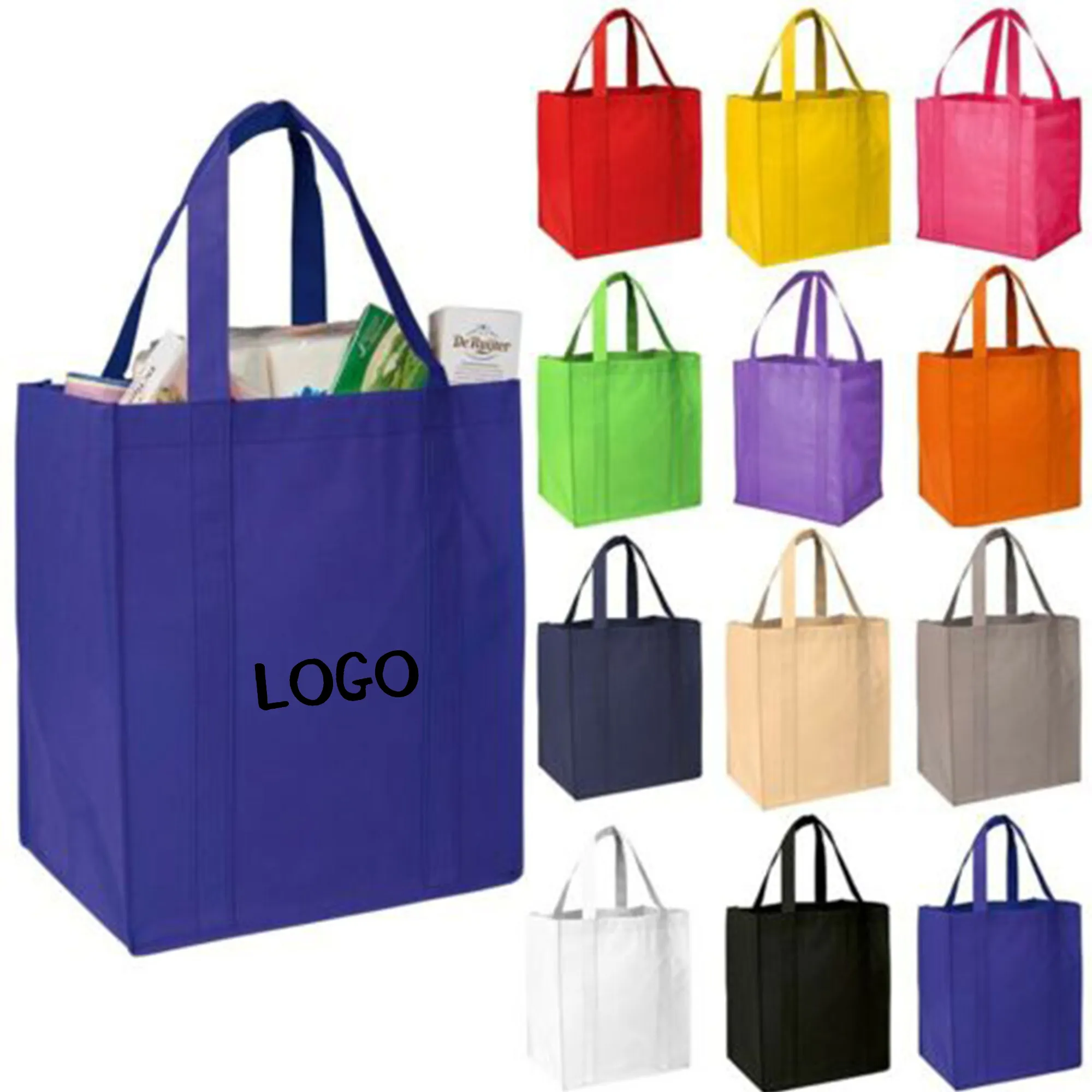 Custom Non-woven Grocery Tote Bag 2